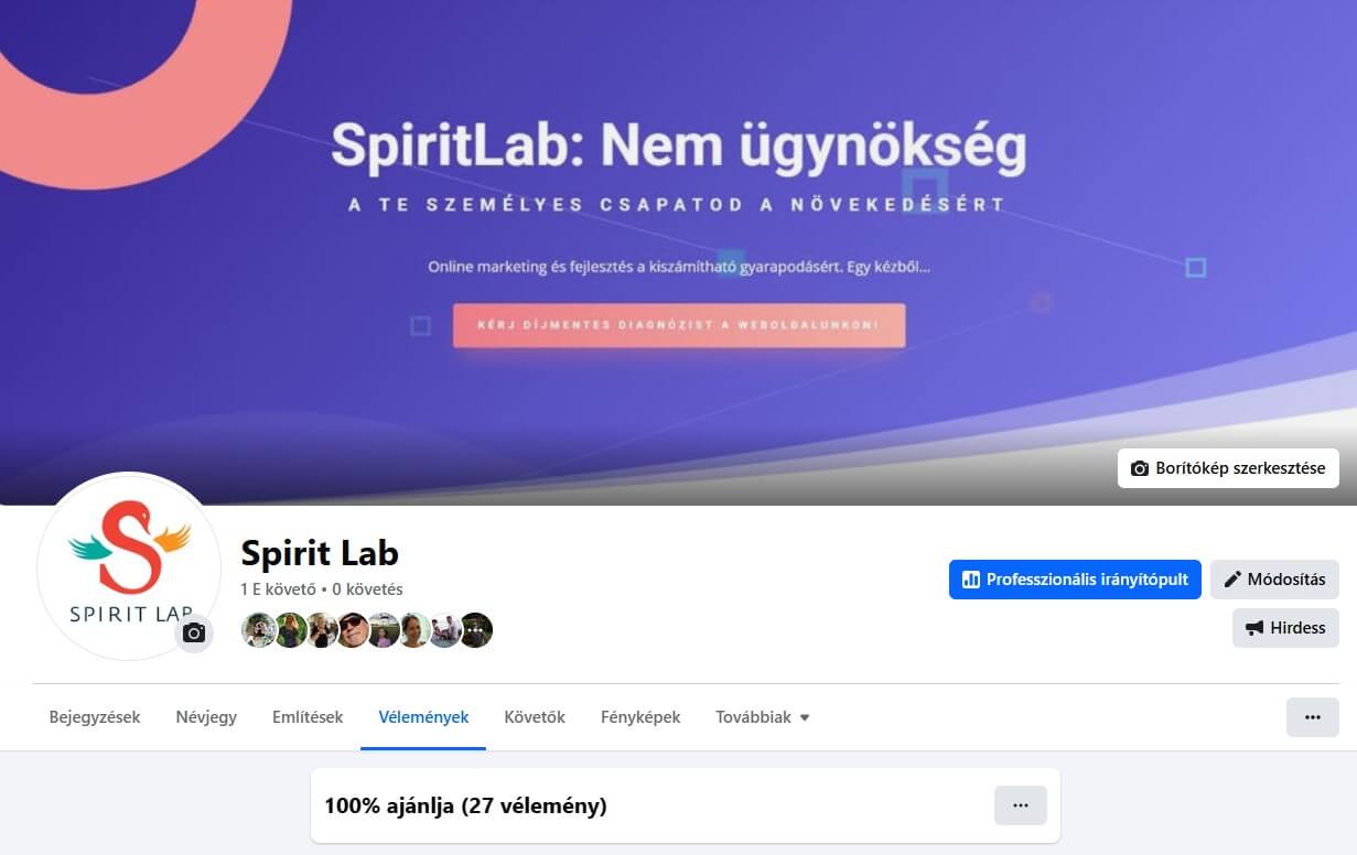 SpiritLab Facebook visszjelzések SpiritLab Facebook visszjelzések