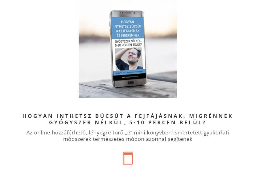 Fejfájás nélkül landing page