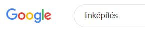 Linképítés-re keresve a Google-ban